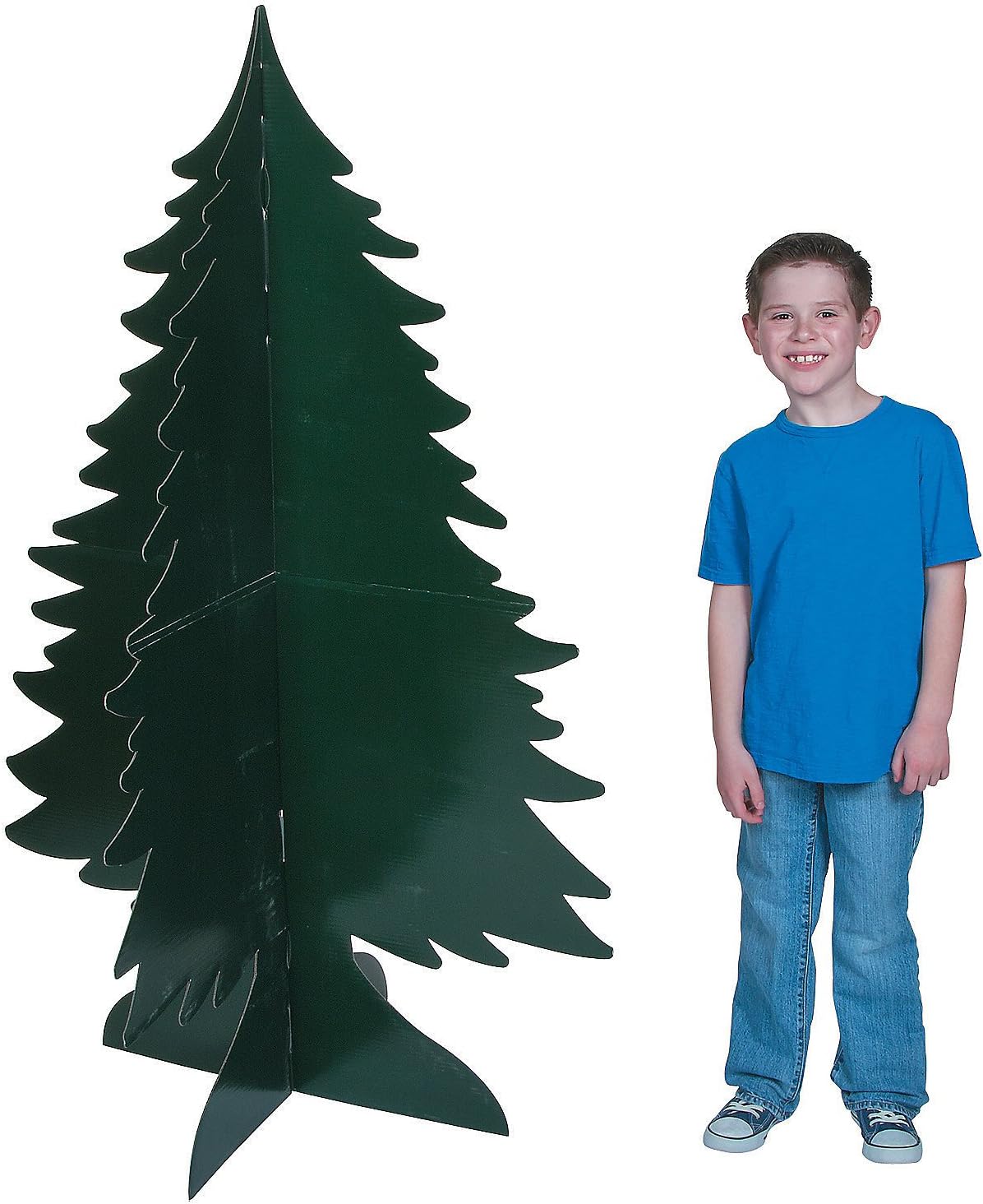 Fun Express Evergreen Tree Stand Ups - Party Decor - VBS Vacation Bible School Supplies/Decor - 2 Pieces
