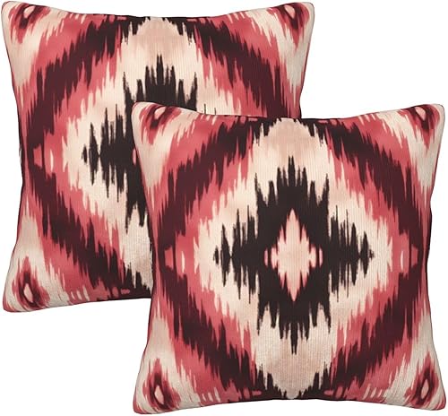 Miniatura 10 de Pack of 2 Short Plush Throw Pillow Covers 18 X 18 Inch, Retro 70S Orange Yellow Pillow Cover Durable Pillowcases, Square Throw Pillow Covers Couch