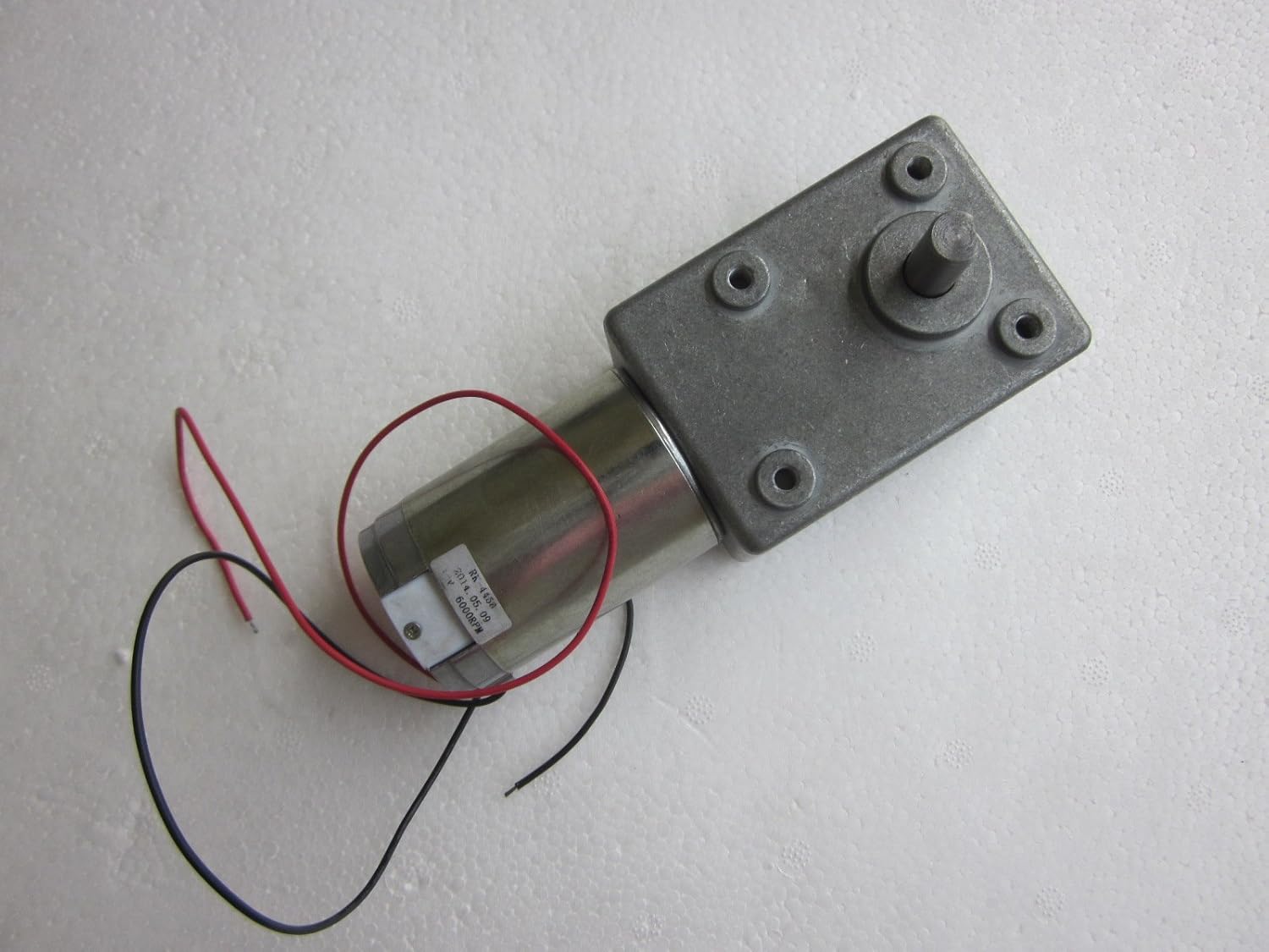 12V High Torque 65 RPM Worm Gear Electric DC Motor Permanent Magnet Motor