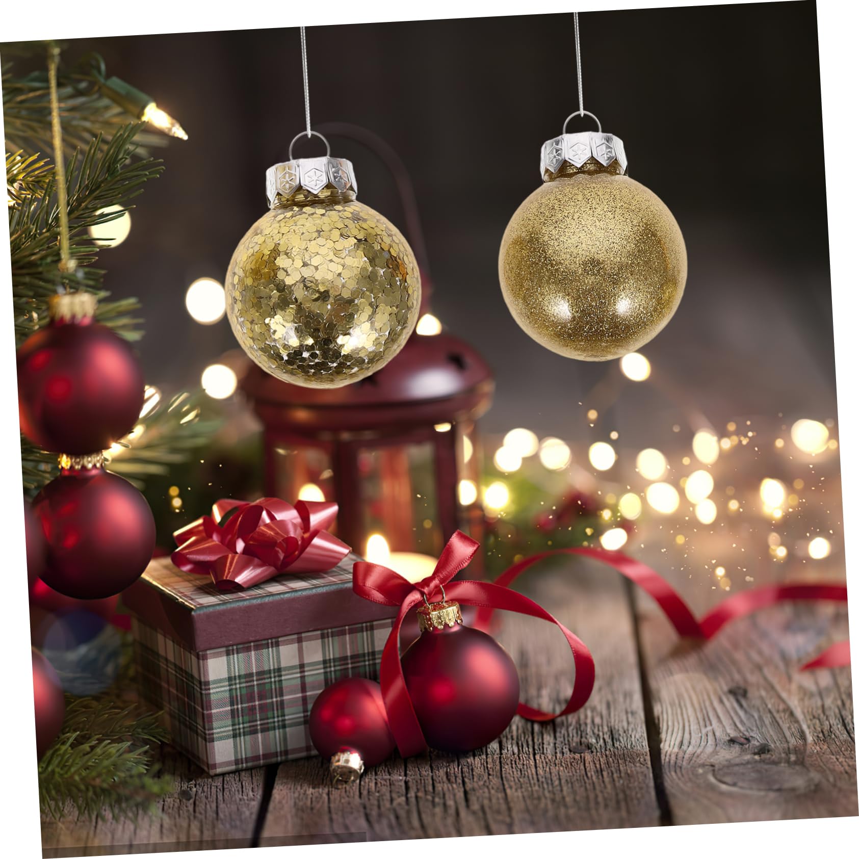 Garneck 30stücke Weihnachtsbaumkugeln zum Aufhängen Christbaumkugeln aus Robustem Material Dekokugeln für Weihnachtsdeko Anhänger für Christbaum Weihnachtskugeln für Zuhause und Büro
