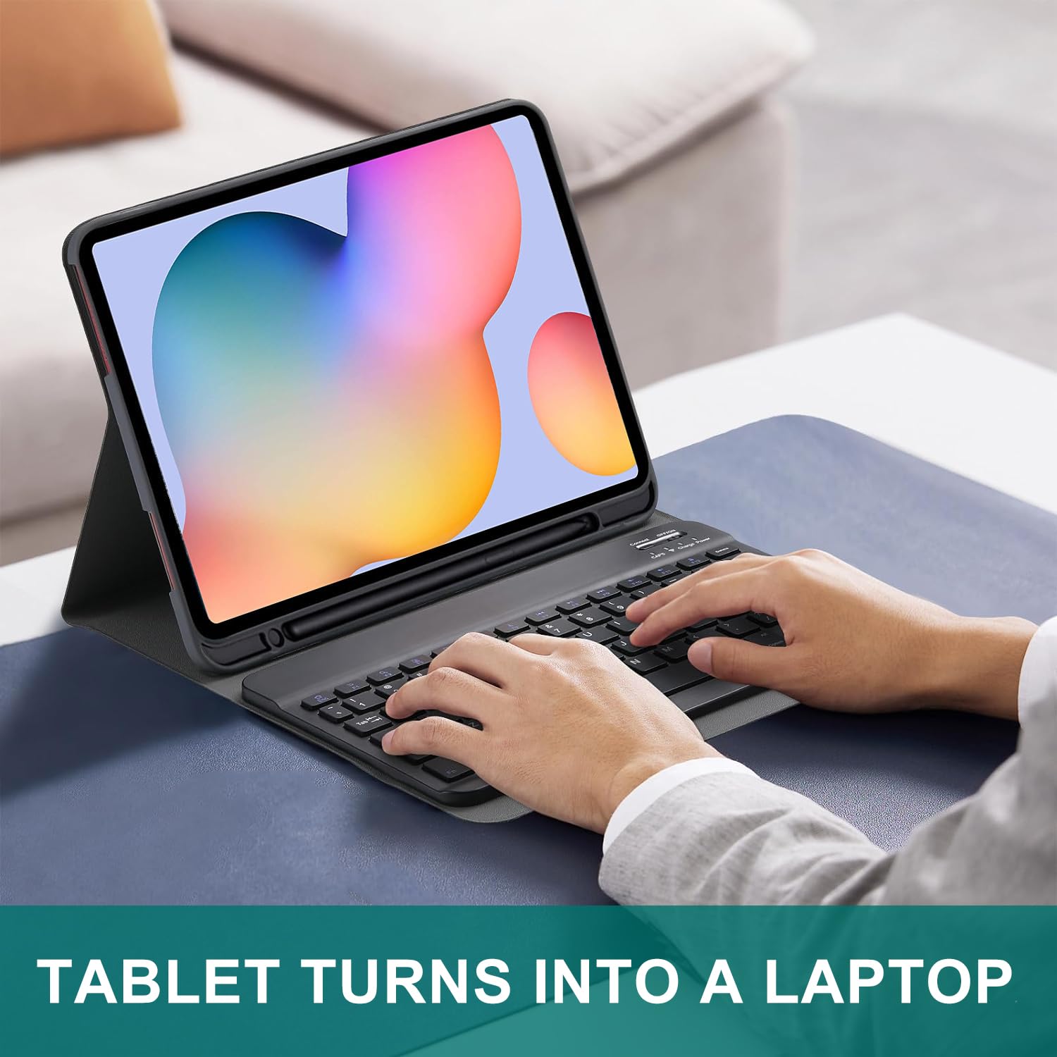 YMXuan Keyboard Case for Samsung Galaxy Tab S6 Lite 10.4'' 2024