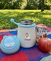 LiLLMONKiDZ Vacuum Insulated Food Jar for Baby/Kids 350ml, Thermos Flask Keeps Food Warm for Up to 10 Hrs, Small Hot Box