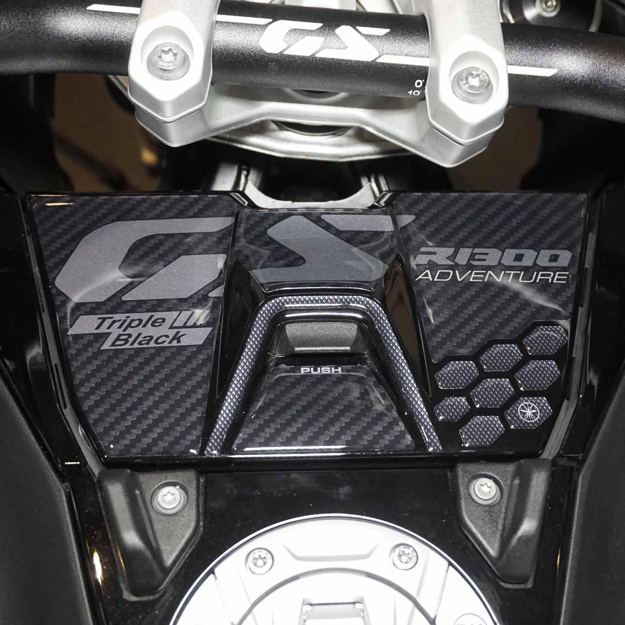 labelbike - Adesivi 3D Moto Parafango Protezione e Decorazione in Resina Compatibile con BMW R1300GS