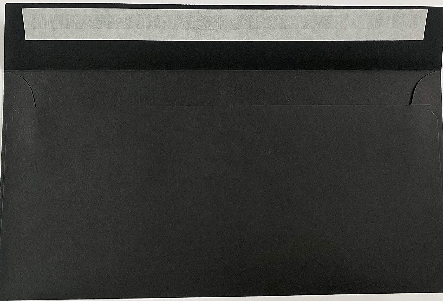 DL Coloured Envelopes for Greeting Cards Wedding Invitations & Crafts (110x220mm) Pack of 100 (Black Peel & Seal)