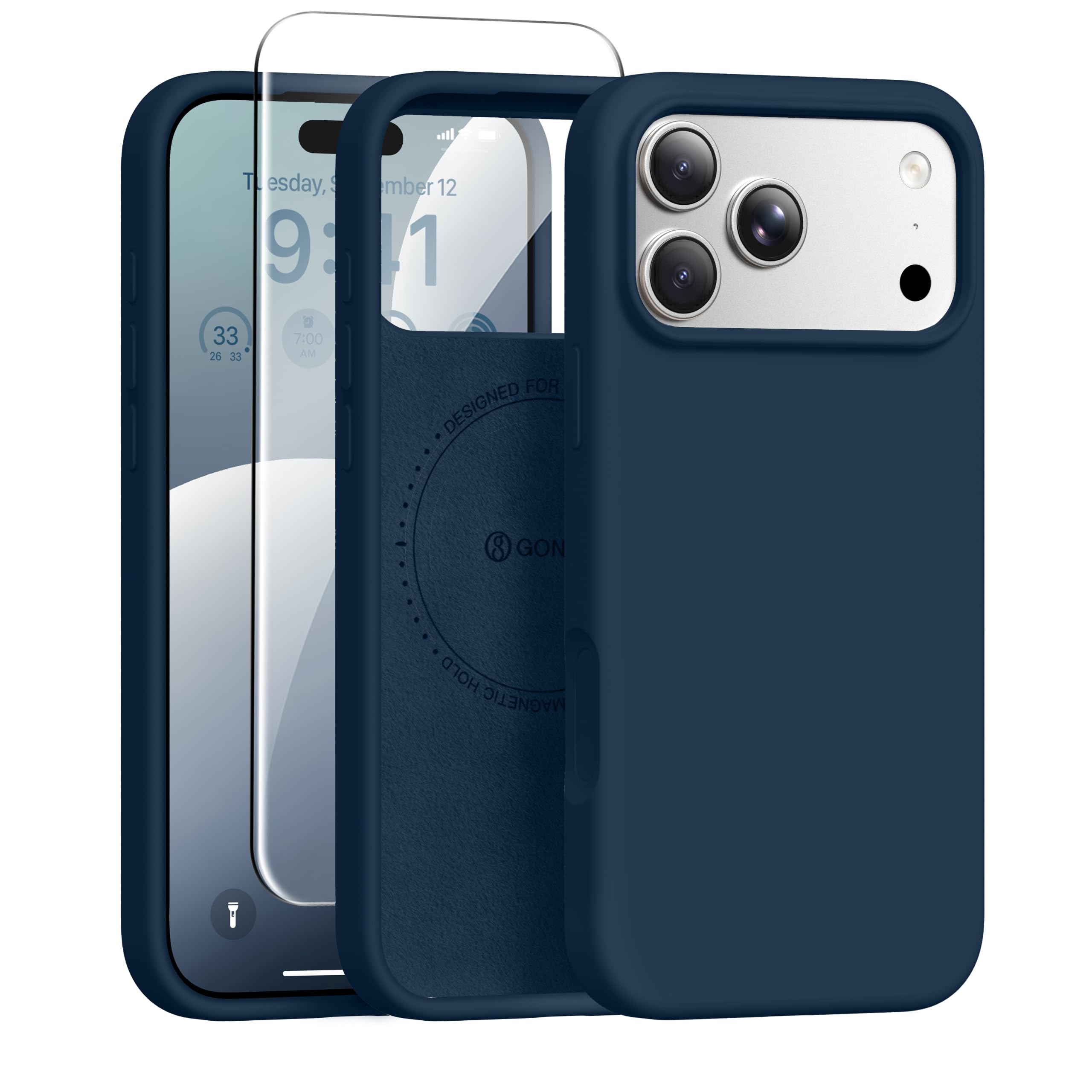 GONEZ for iPhone 18 Pro Max Case/iPhone 17 Pro Max Case, Dark Blue