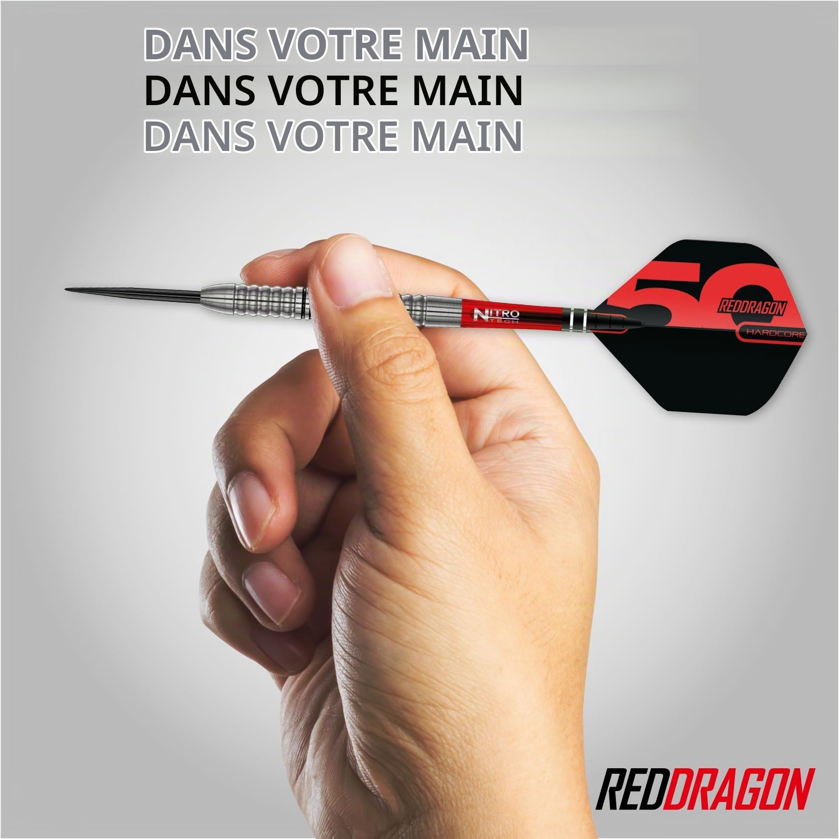 RED DRAGON Fléchettes - Penetrator – Set de Fléchettes Professionnelles en Tungstène | Fléchettes à Pointe Acier Haute Performance | Disponibles en 23g et 25g | Collection Classiques 50 Ans