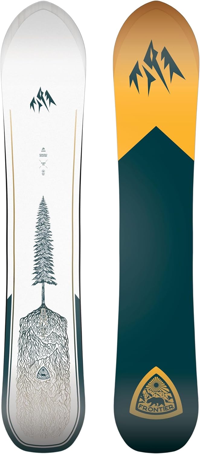 JONES - Men's Frontier 2.0 Men's Snowboard Freeride Powder Directional Camber Medium-Stiff Flex All-Mountain