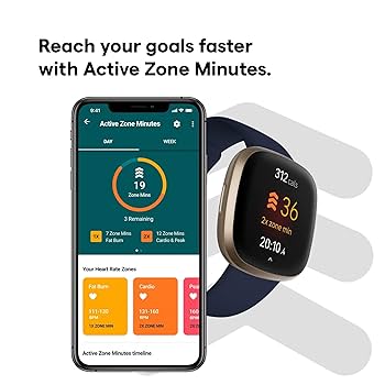 Amazon.com: Fitbit Versa 3 Health & Fitness Smartwatch with