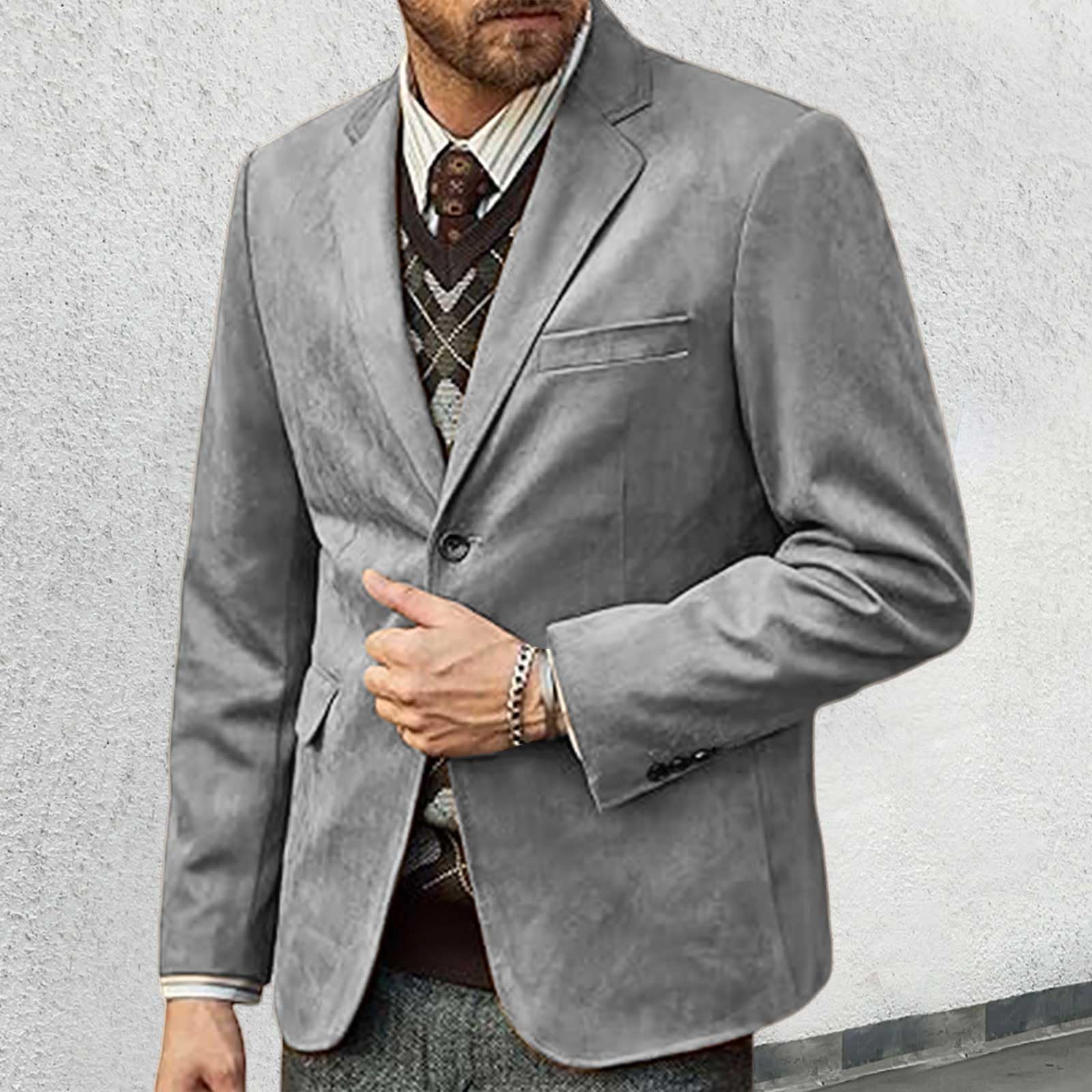 SRZYMJ Herren Freizeit Sakko Sportlich Regular Fit Blazer Business Anzugjacke EIN Knopf Roter Anzug Herren Sakko Herren Slim Fit Anzugweste Für Herren Jogging Jacke Herren Hemd