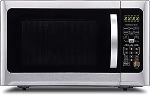 Farberware Countertop 1000 Watts 1.2 cu ft-Smart Sensor Microwave Oven with LED Lighting and Child Lock-Perfect for Apartments and Dorms-Easy Clean Black Interior, Stainless Steel