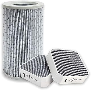 PUREBURG Replacement HEPA Filter Set Compatible with Molekule Air Purifier,High-efficiency Activated carbon 2-IN-1 Pre-Filter Air Clean