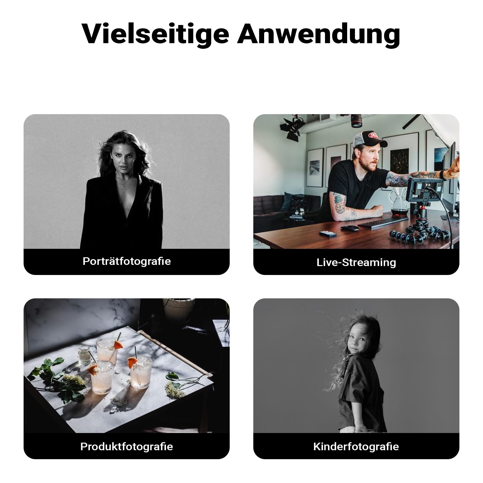 Multiblitz Softbox SF-60x90 Bowens mit Grid und Diffusoren, Lichtformer für Studioblitz und LED Dauerlicht, Lichtdiffusor für Porträtfotografie und Videobeleuchtung