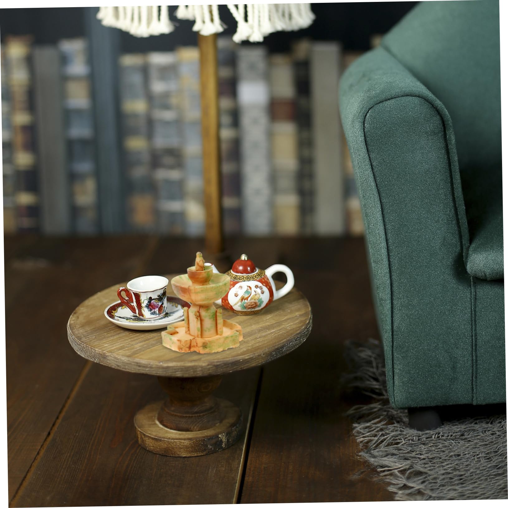 HEMOTON 3Pcs Miniature Fountain Decoration Resin Tabletop Fountain Ornament for Mini Garden Fish Tank and Terrarium Decor Craftsmanship Serene Home Accent