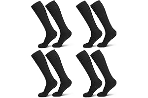Girls Black Soccer Socks