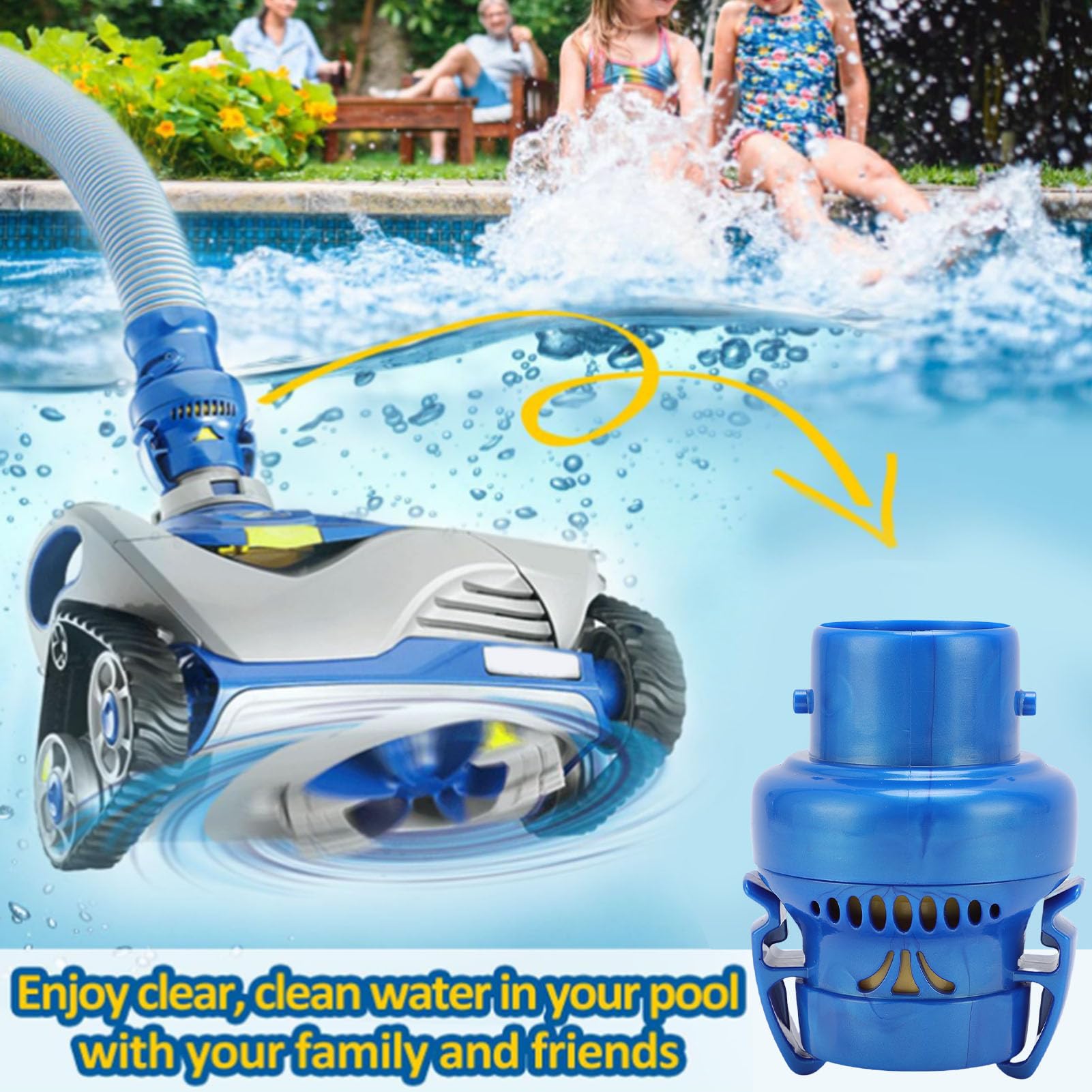 SIXRUN Reemplazo de Válvula Reguladora de Flujo para Limpiadores de Piscinas de la Serie MX8 MX6 FRV100 Construcción Robusta de ABS para un Control de Flujo Preciso Fácil Instalación para un