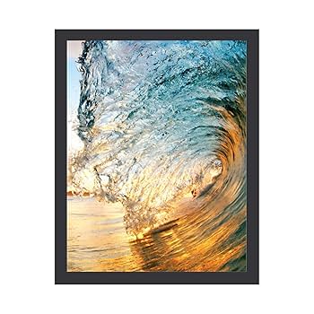 Amazon.co.jp: 美しい波 絵画 絵 きらきら輝く海 アートパネル