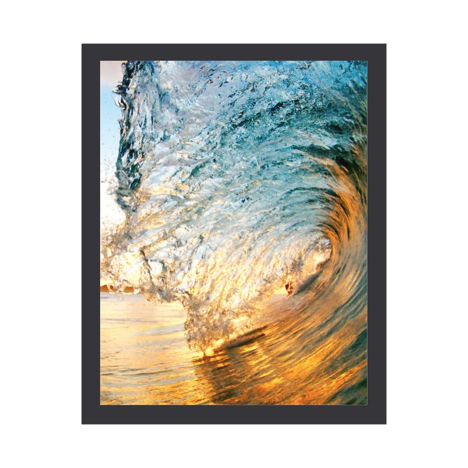 Amazon.co.jp: 美しい波 絵画 絵 きらきら輝く海 アートパネル