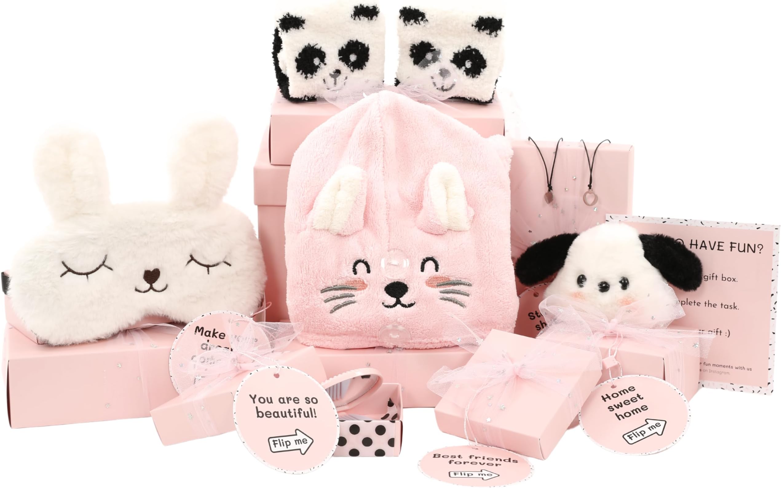 Happy Lolli Birthday Gift for Girls 8 Individually Wrapped Gifts in 1 with 8 Tasks To Motivate & Empower Girls - Ages 7-13