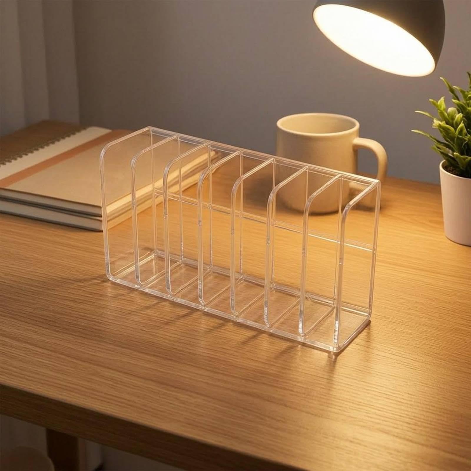 TISHITA 5 Stück Kosmetik Organizer Make Up Aufbewahrung Ablage Schminkständer Tubenhalter Aus Acryl mit Mehrfachfächern für Stehende Lagerung für Waschbeckenb, 5 Stück
