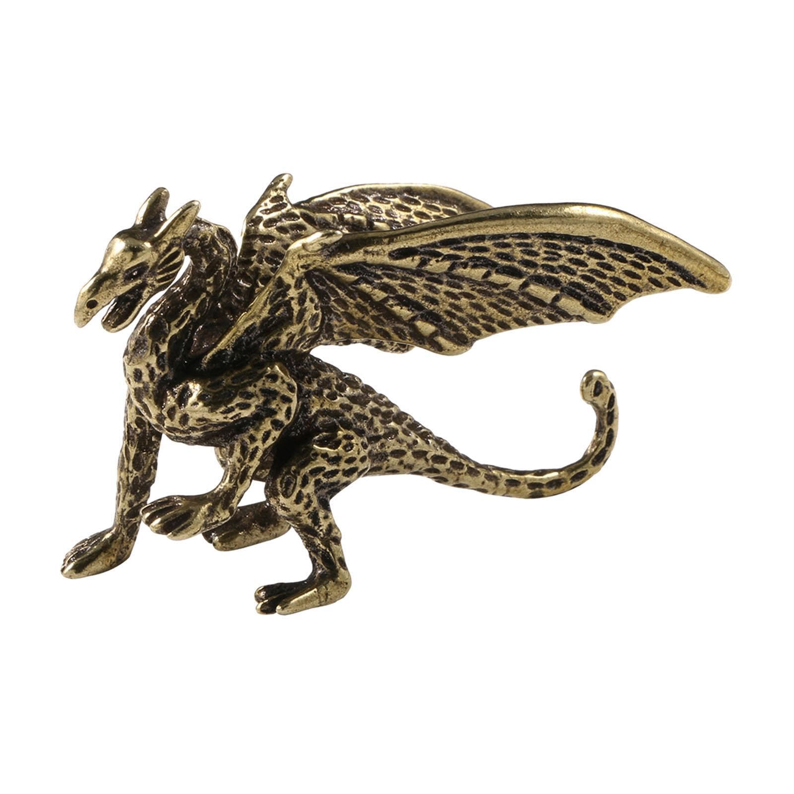 Zambuph Vintage Pterosaur Dragon Figurine Beautifully Crafted Solid Brass