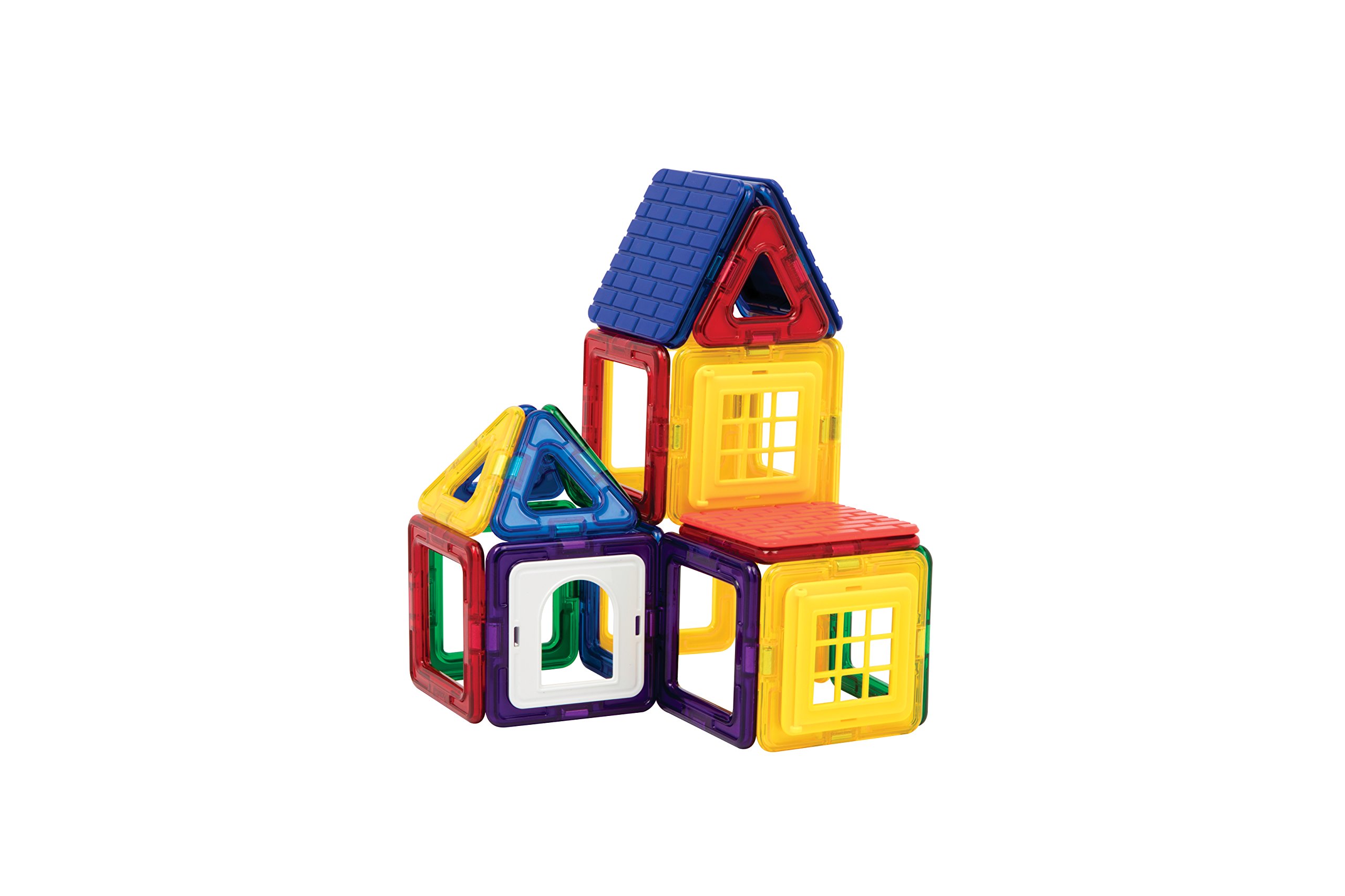 Magformers Wow House Magnetic Building Blocks Tiles Toy. Makes 20 Different Houses. Comes with Extra Puzzle Play Sheets And Building Cards Guides for Younger Children.