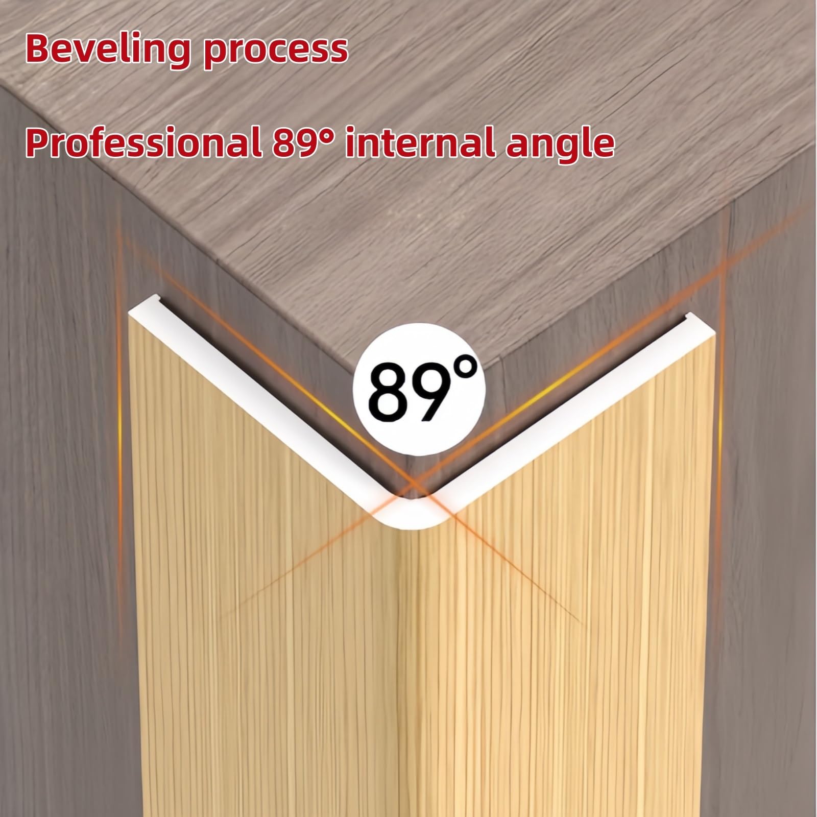 Lot de 3 bordures d'angle autocollantes en PVC pour protéger les coins de votre maison avec des bordures faciles à appliquer et résistantes aux dommages pour n'importe quelle pièce (style