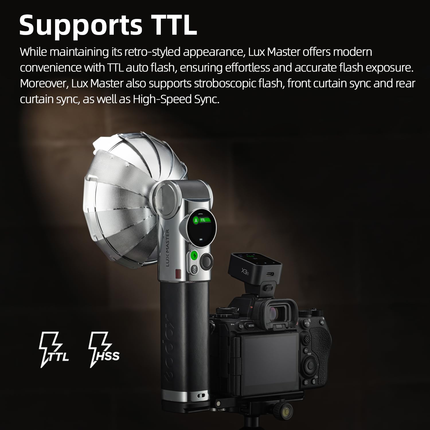 Amazon | Godox Lux Master ヴィンテージフラッシュ 手持ち屋外撮影