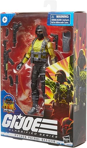 Miniatura 15 de G.I. JOE Figura de oficial de la Patrulla de Python de 6 pulgadas de la serie clasificada 2023