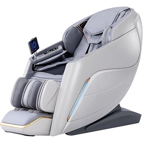 Alfine A710 pro 4D Massage Chair Full Body Zero Gravity Recliner with SL Track，shiatsu Back Massager with Heat, Health Detection, APP Control and Electric Calfrest Extension