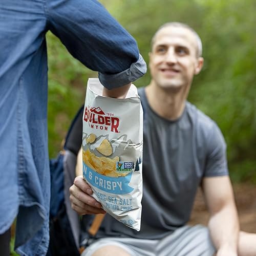 Miniatura 6 de Boulder Canyon Thin & Crispy Classic - Patatas fritas con sal marina, 6 onzas