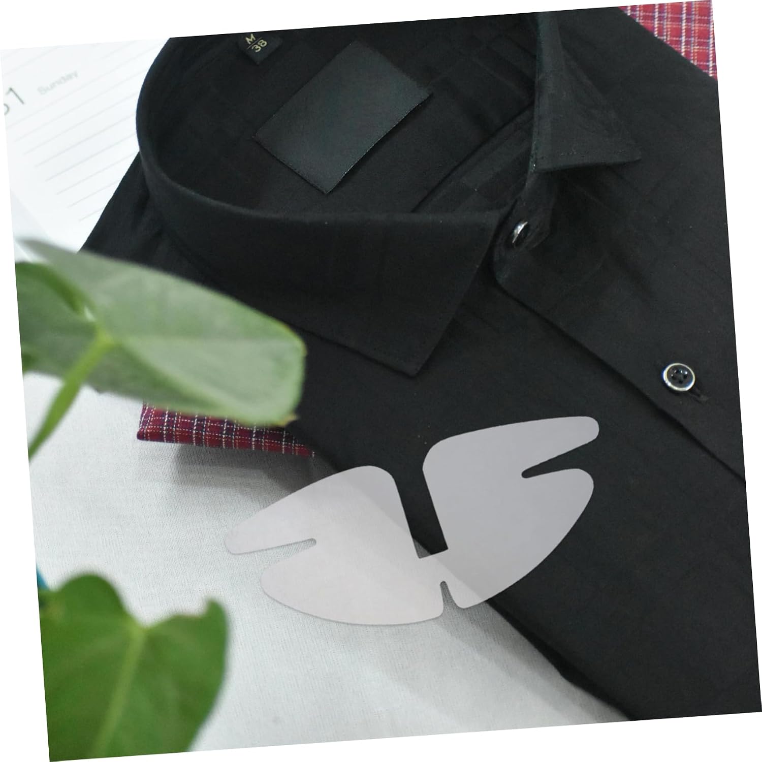 SOLUSTRE 50pcs Shirt Collar Uniform Shirt Stays Collar Support Collar Protectors for Shirts Shirt Stays for Men Collar Tips Collar Stays Collar Extender Collar Shirt Transparent