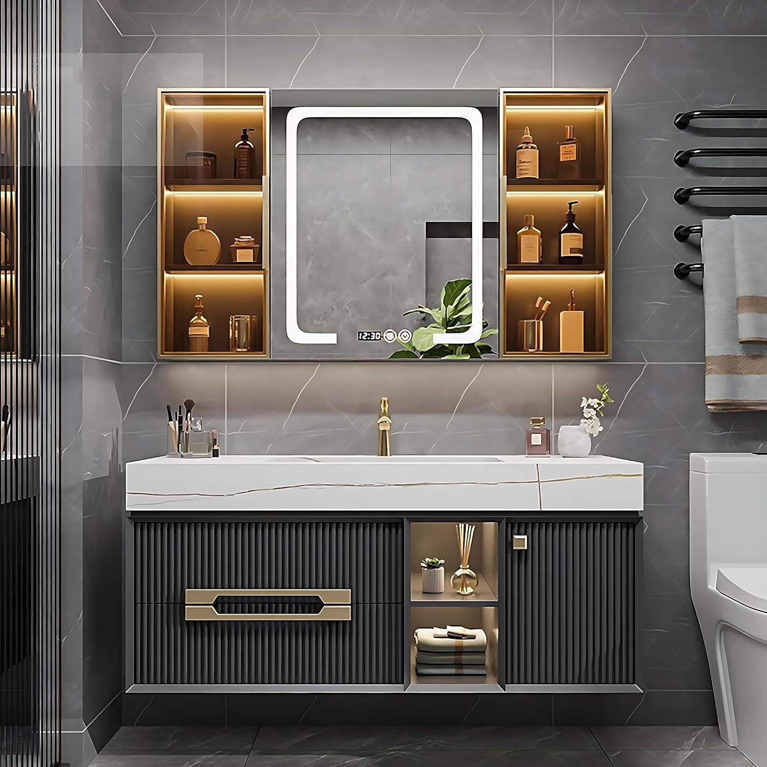 ゆいしん様用 ピンナップクローゼット  2点セット Amazon.com: ZGNBSD Bathroom Vanity with Sink - Floating