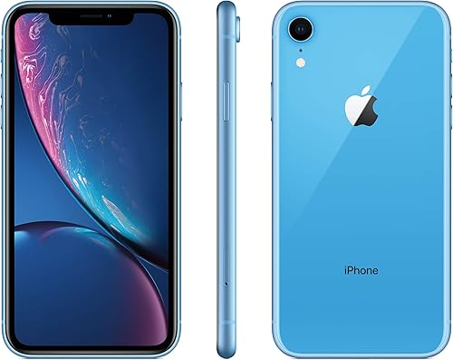 Apple iPhone XR, 256GB, Blue for GSM Carriers (Renewed)