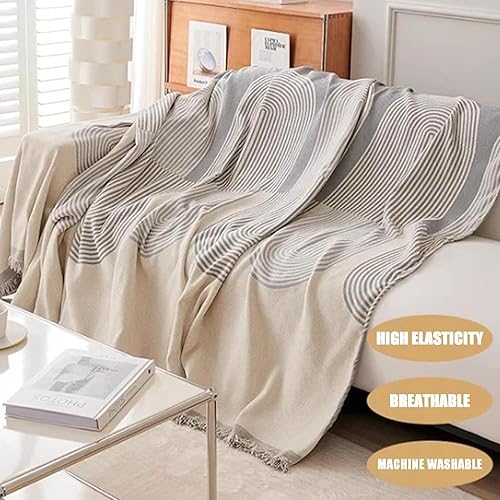 Miniatura 2 de UIJKMN Funda de sofá de felpilla de doble cara, funda de sofá de felpilla fina, toalla de sofá de doble cara, protector impermeable y elástico,