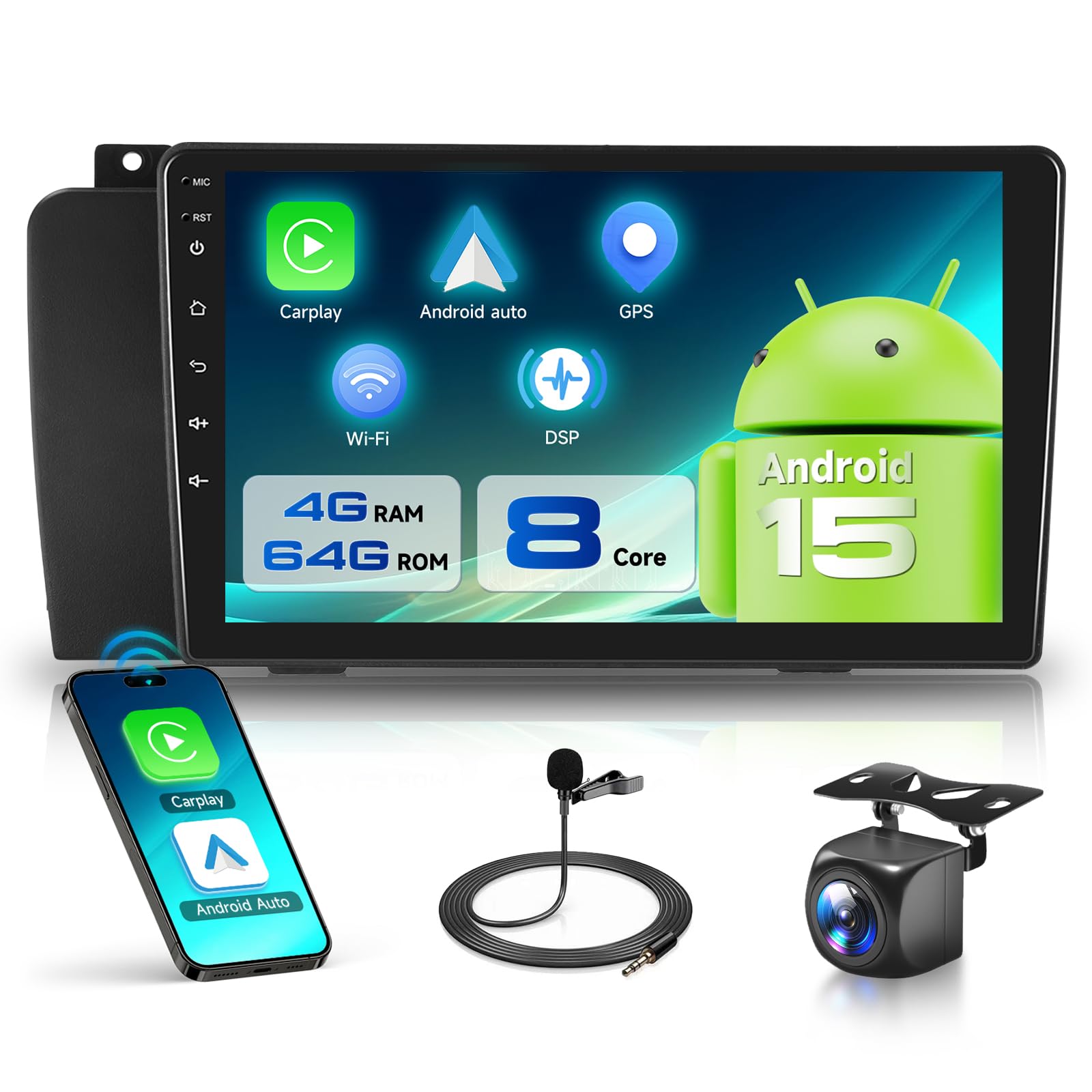 Amazon.com: [8 CORE 4G+64G] Car Radio for Volvo XC70 V70 S60 2005