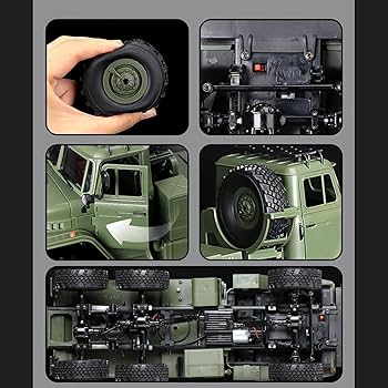 Amazon.co.jp: RCセミトラック、2.4Ghz 6WDリモコン陸軍トラック