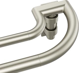 ENJOYBASICS 48-84" Double Curtain Rod for Blackout, Quick Release, Nickel