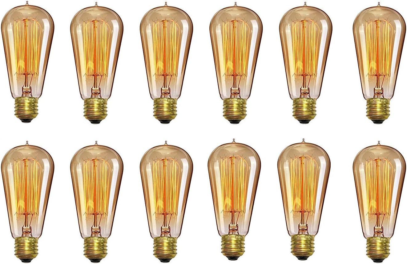 - 40-Watts E26 E27 LED White;Yellow Bulb, Pack of 12, Flex_28_04
