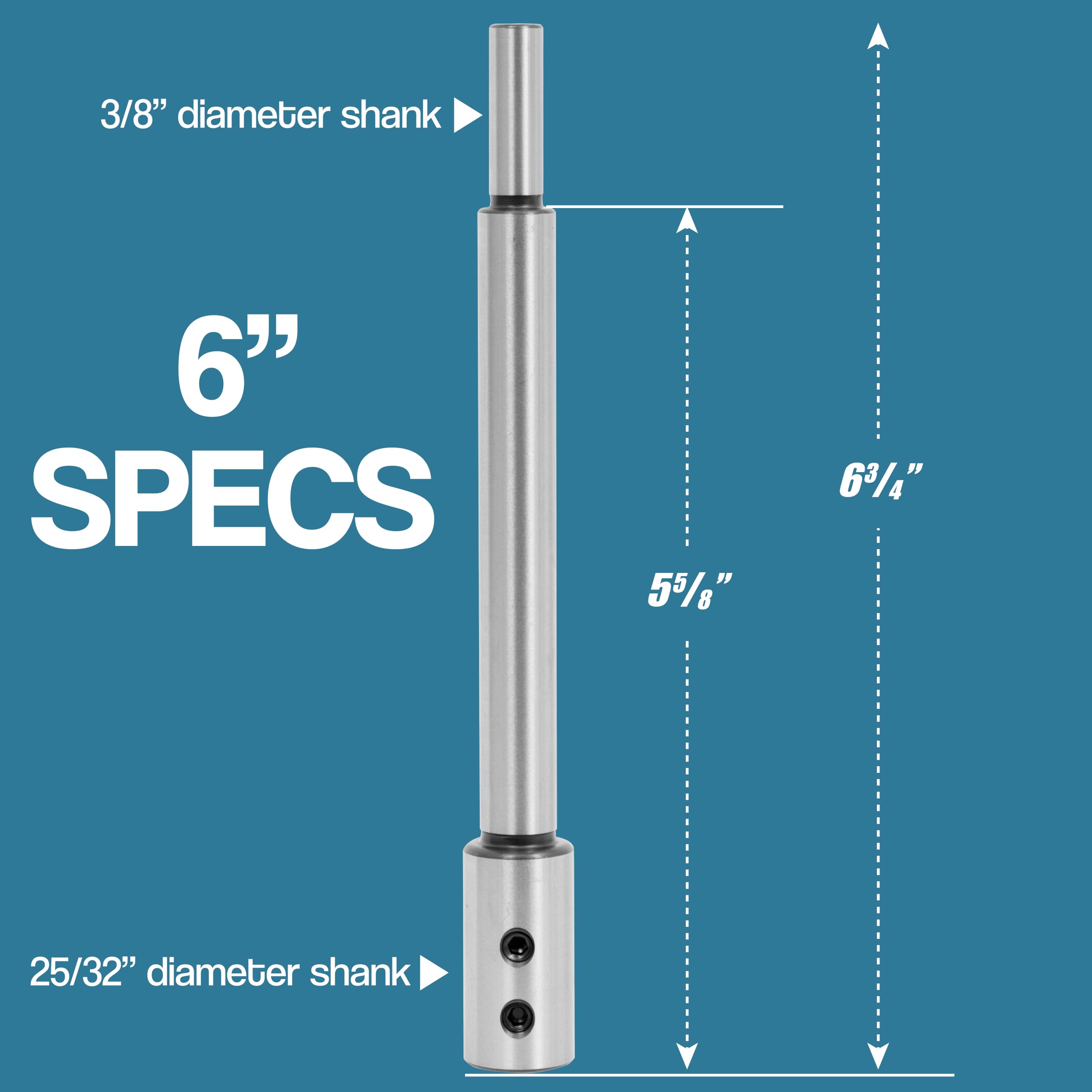 Forstner Bit Extensions - Deep Drilling Set -5 Forstner Bit Extensions - Deep Drilling Set -5