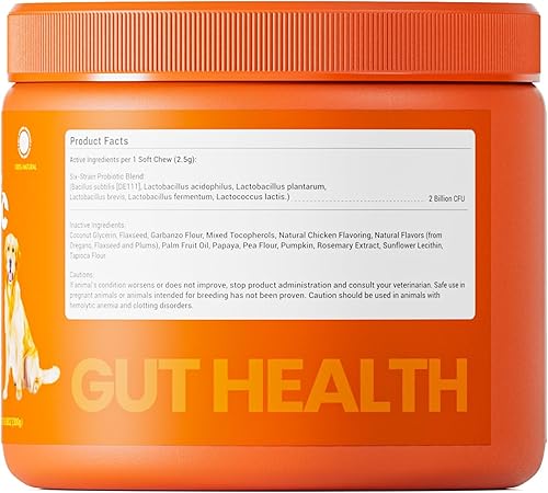 Miniatura 5 de Dreress Probióticos para perros - Enzimas digestivas para la flora intestinal, la salud digestiva, la diarrea y el apoyo intestinal - DE111