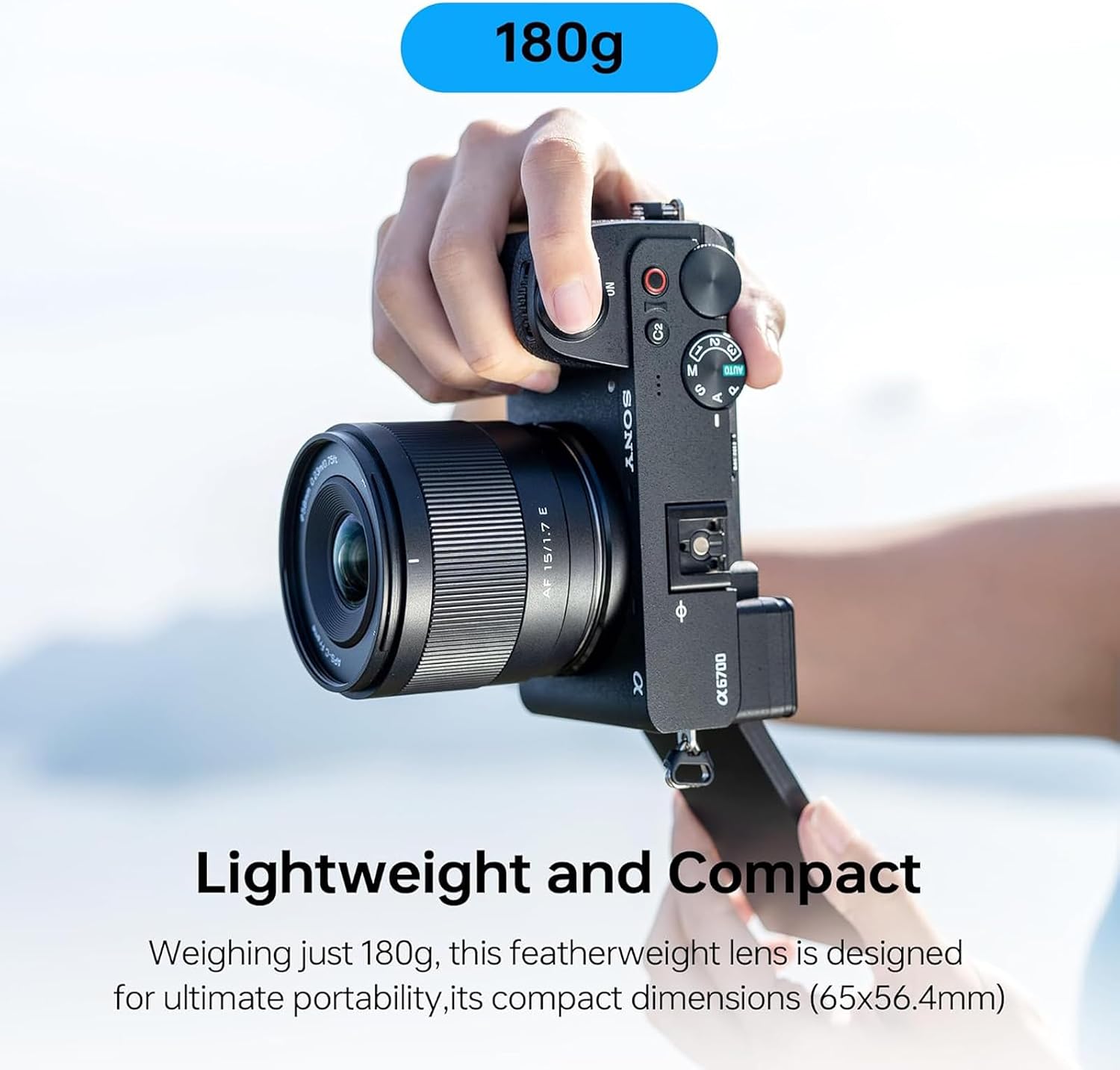 VILTROX 15mm F1.7 Ultra Wide APS-C Prime Lens for Sony E | Lightweight Low-Light Vlog Lens | Fast STM Autofocus | 0.23m Close Focus | Compatible with a6400 a6500 a6600 ZV-E10 a7 III IV