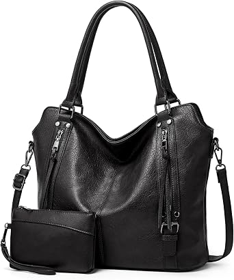 TANTOMI Tote Handbags for Women PU Leather Purse Large Hobo Shoulder Bags