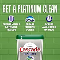 Vista 3 de Cascade Platinum Dishwasher Pods, Dishwasher Detergent, Dish Detergent Soap, Fresh, 71 count