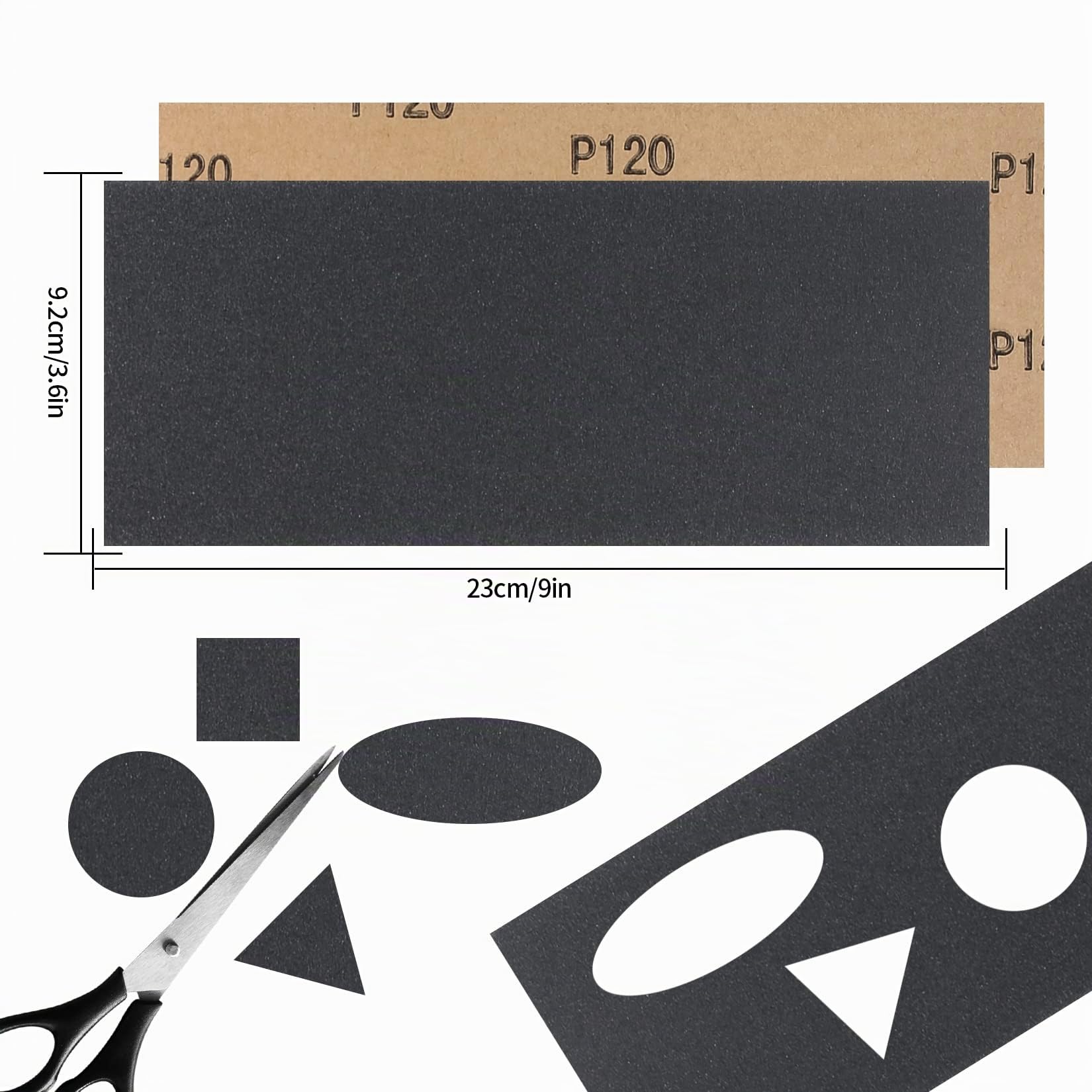 Set Carta Vetrata, 45 Pezzi 120 a 7900 Grana Carta Abrasiva Bagnata e Asciutta, Levigatura a Secco e Umido Sandpaper per Lucidare Levigare Legno Metallo - 9" x 3,6" (120-7900, unità, 45)