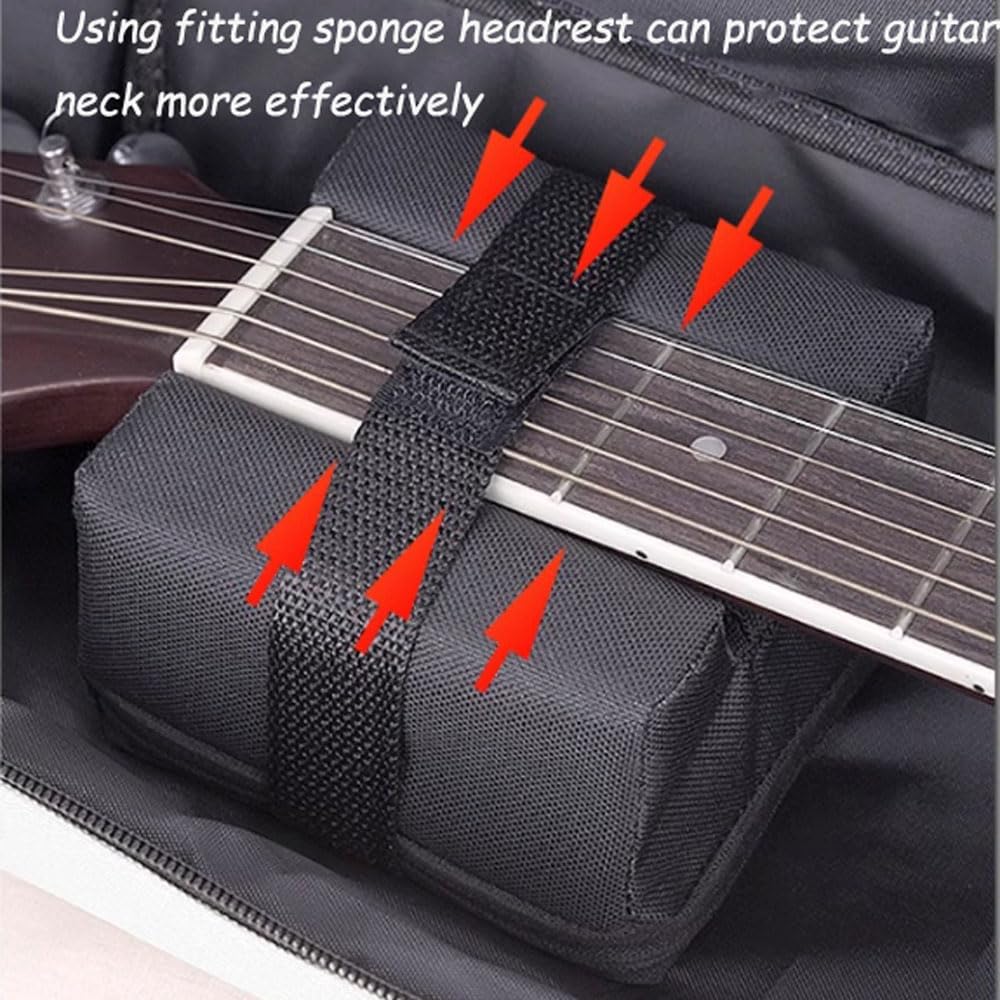 Torba na gitarę 40/41",pokrowce na gitarę do podróży,wyściółka 12mm,ochronna wodoodporna tkanina Oxford i regulowany pasek na ramię, plecak gitarowy,futerał do przenoszenia gitar o wysokości 101-106cm