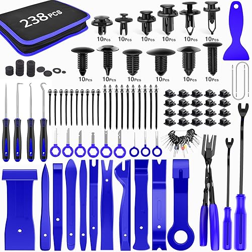 Miniatura 10 de GOOACC - Kit de 240 clips de retención a presión para automóvil remaches de plástico y sujetadores clips para guardabarros paneles y tapicería con