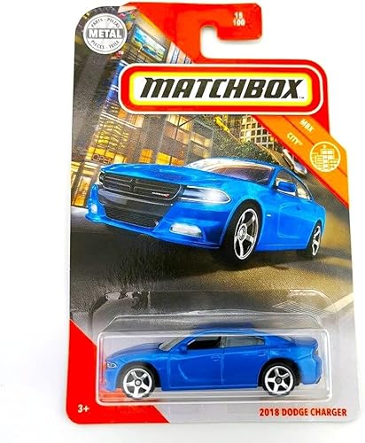 Miniatura 1 de Caja de cerillas - Dodge Charger 2018 - MBX City [Azul] # 15/100
