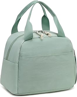 LEDAOU Lunch Box for Women Insulated Lunch Bag Cute Lunchbox Compact Cooler Thermal Reusable Lunch Tote for Work School Picnic Travel