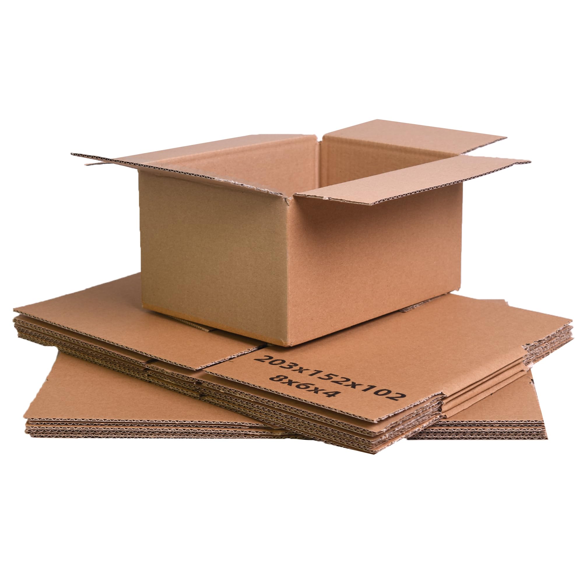Triplast Boxes Only (Pack Of 20) 203 X 152 X 102Mm Small Single Wall 8X6x4" Shipping Mailing Postal Gift Cuboid Cardboard Boxes (Pack Of 20)