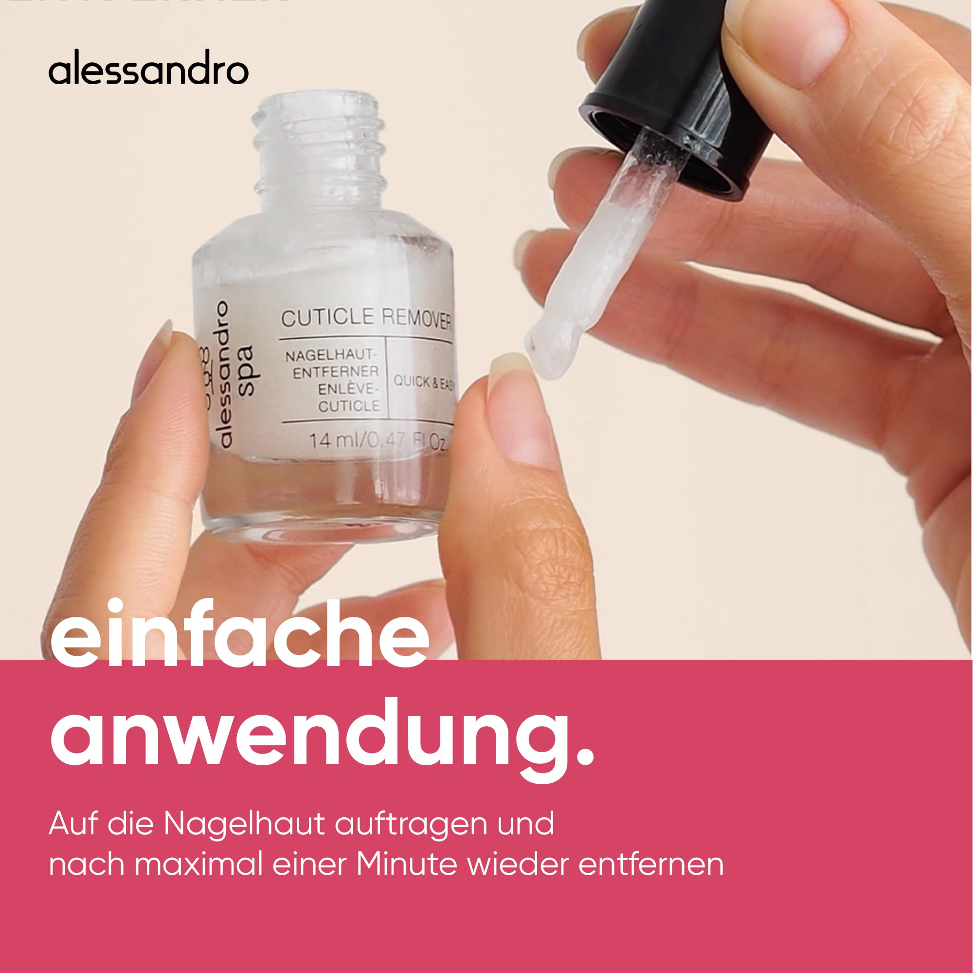 Alessandro Spa szybkie i łatwe usuwanie skórek z paznokci, 14 ml